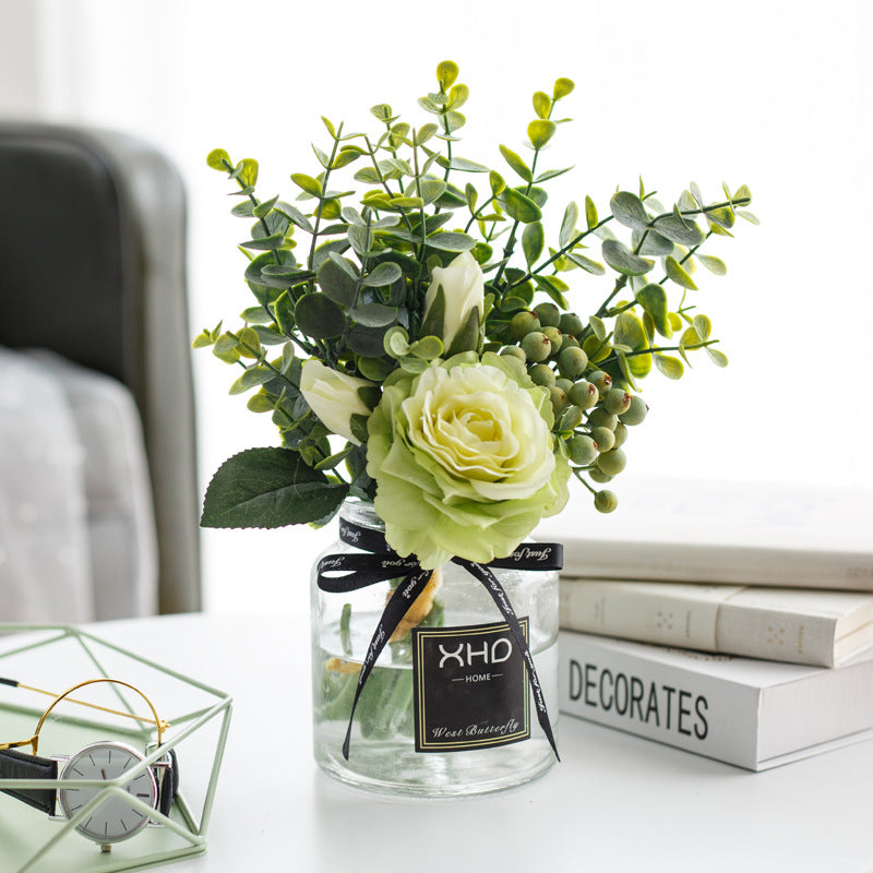 Rose Canvas Series - Artificial Silk Rose For Living Room And Indoor Decoration