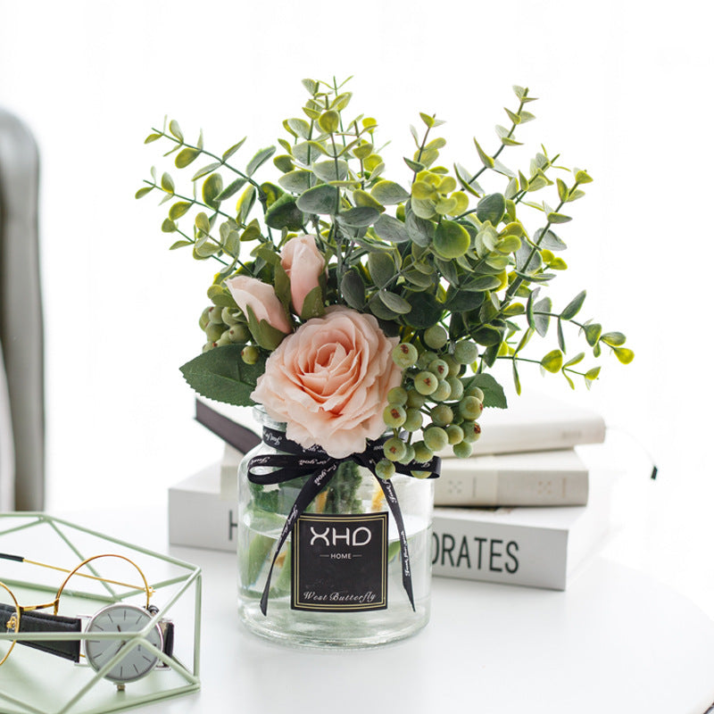 Rose Canvas Series - Artificial Silk Rose For Living Room And Indoor Decoration