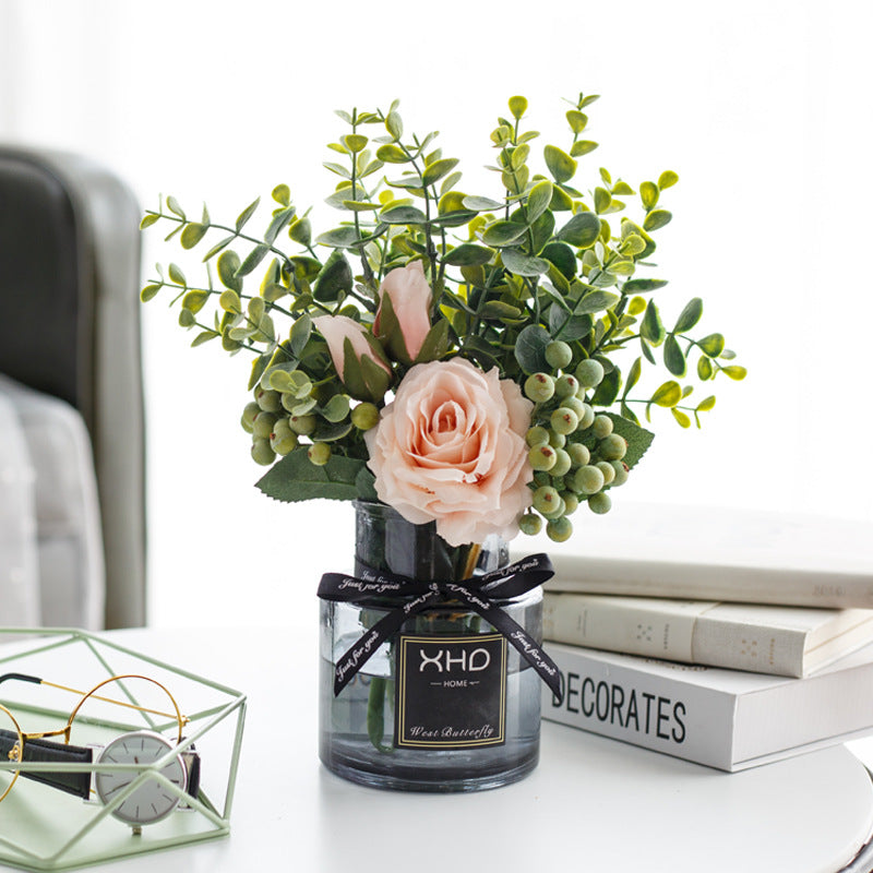 Rose Canvas Series - Artificial Silk Rose For Living Room And Indoor Decoration