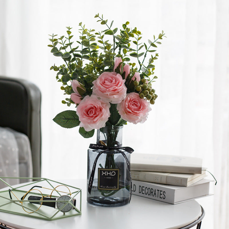Rose Canvas Series - Artificial Silk Rose For Living Room And Indoor Decoration