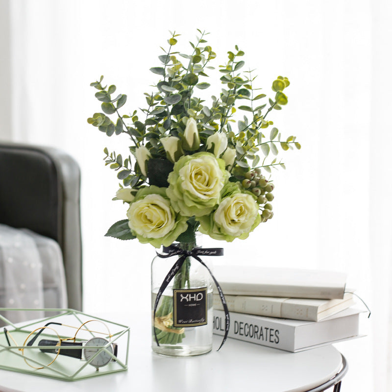 Rose Canvas Series - Artificial Silk Rose For Living Room And Indoor Decoration