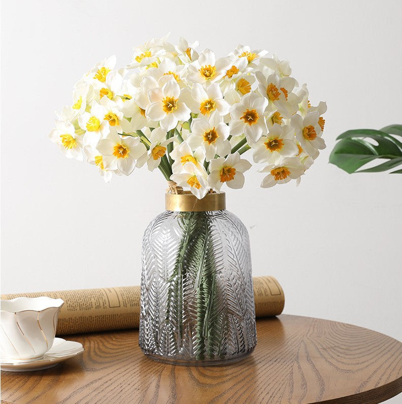 Artificial Daffodil For Living Room Indoor Decoration And Wedding
