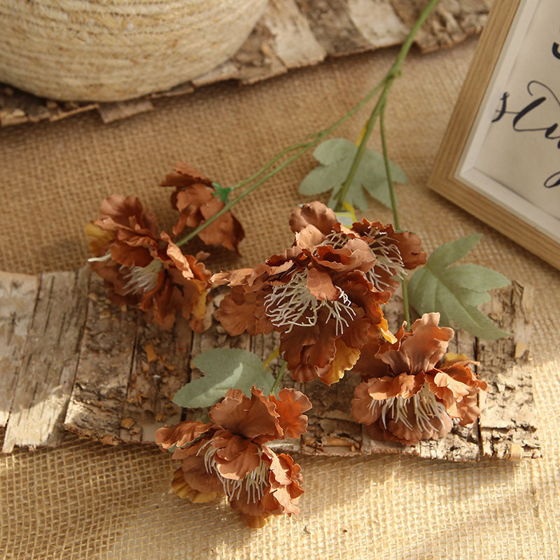 Artificial 6 Heads Peony For Living Room Indoor Decoration And Wedding