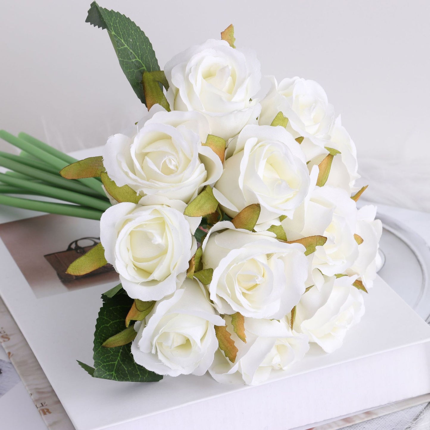 Artificial Rose Bouquet For Living Room Indoor Decoration And Wedding