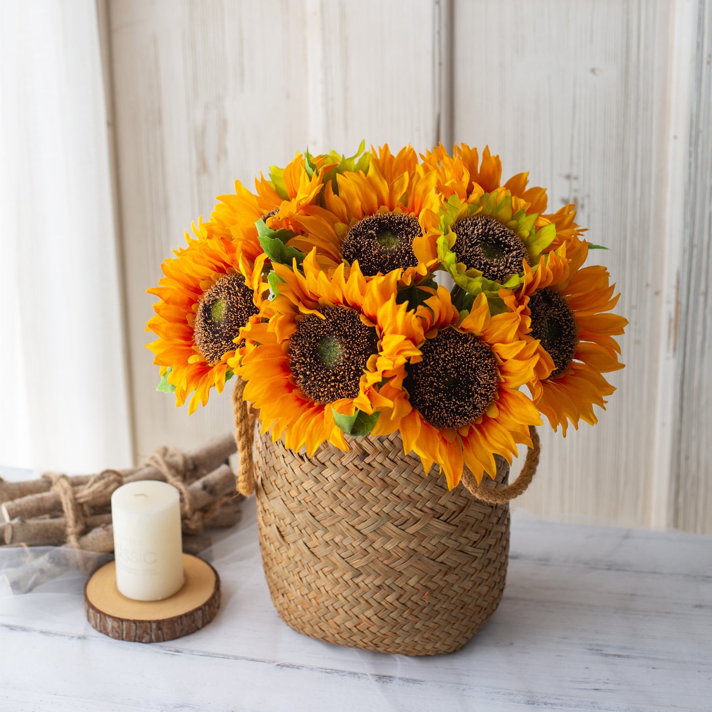 Artificial Sunflower For Living Room Indoor Decoration