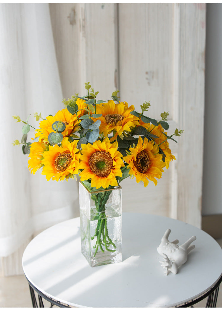Artificial Sunflower For Living Room Indoor Decoration