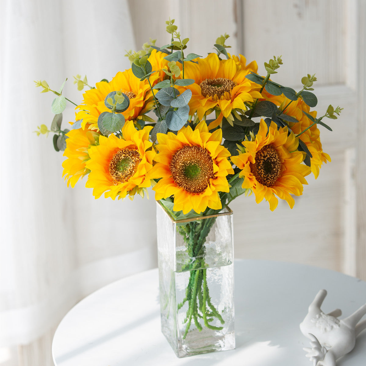 Artificial Sunflower For Living Room Indoor Decoration