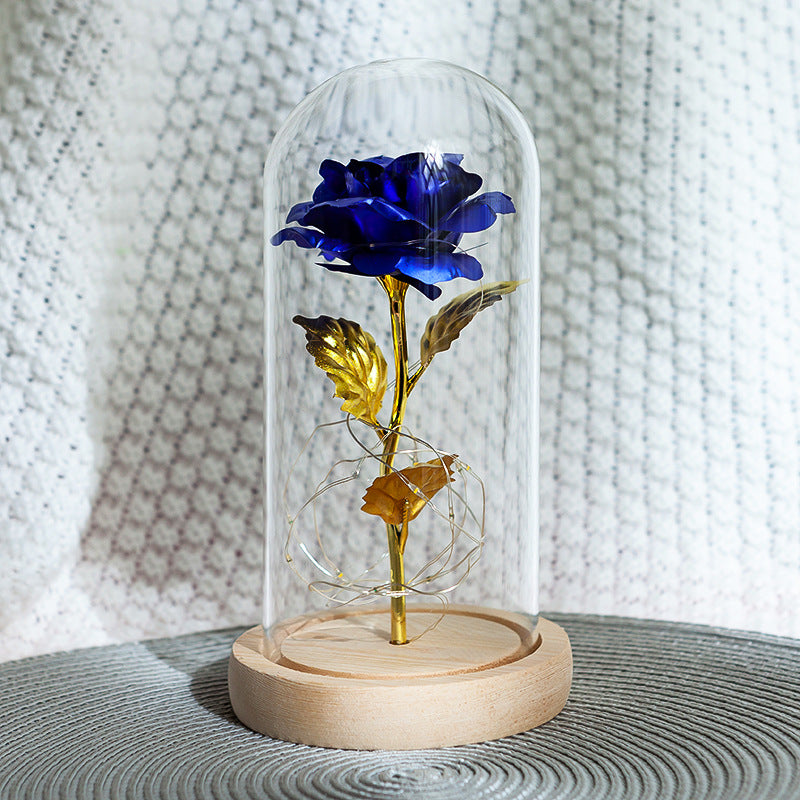 Forever Flower with 24K Gold Gilded Rose
