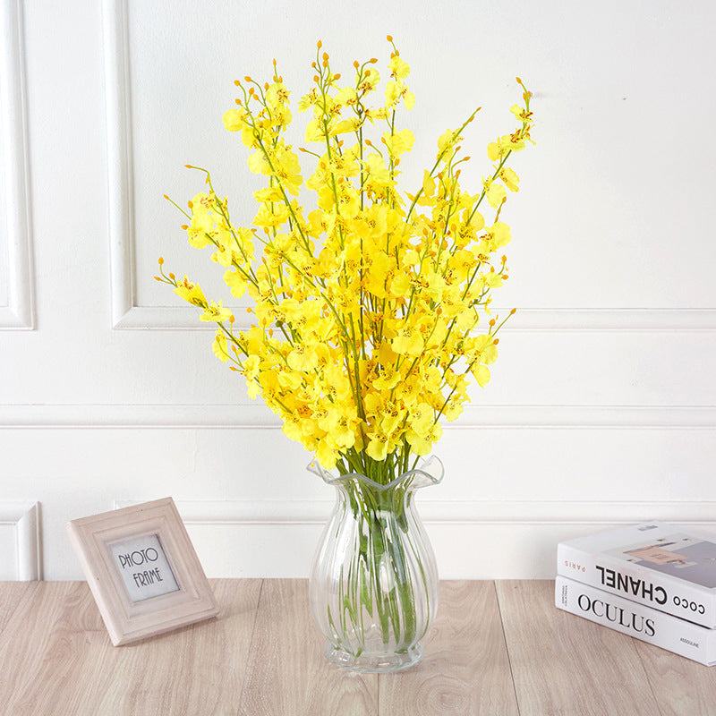 Artificial Dancing-lady Orchid For Living Room Indoor Decoration And Wedding