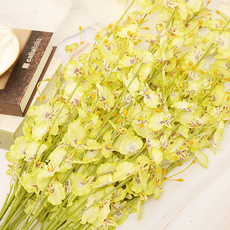 Artificial Dancing-lady Orchid For Living Room Indoor Decoration And Wedding