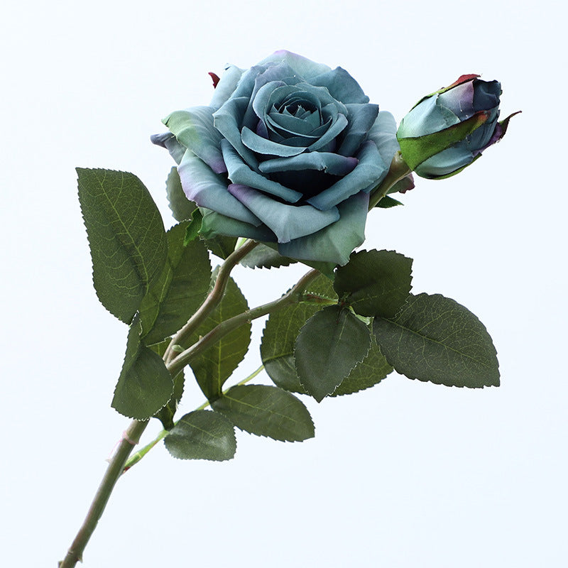 Artificial 2 Heads Rose For Living Room Indoor Decoration And Wedding