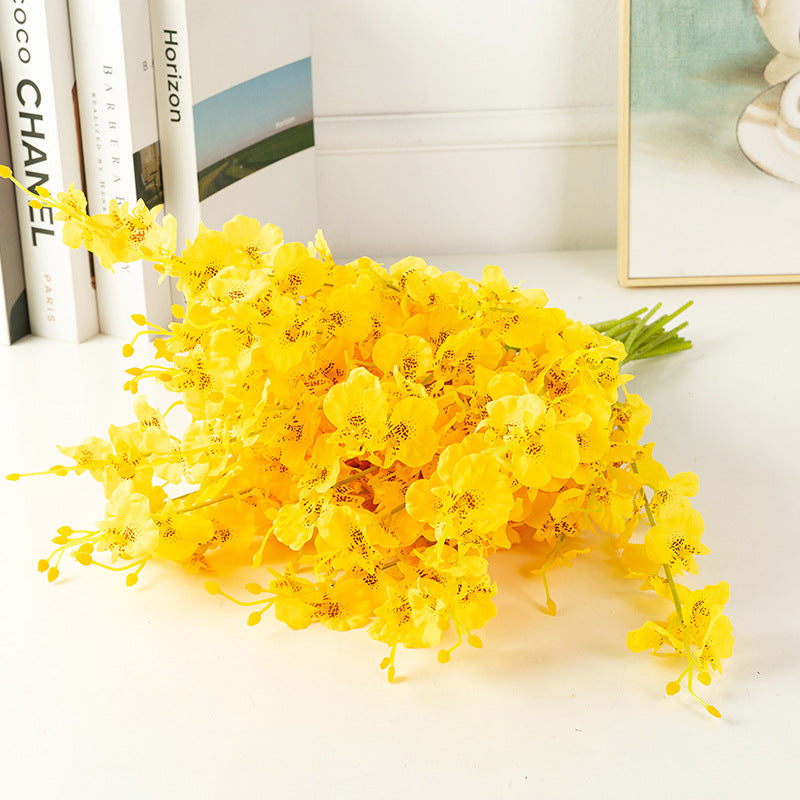 Artificial Dancing-lady Orchid For Living Room Indoor Decoration And Wedding