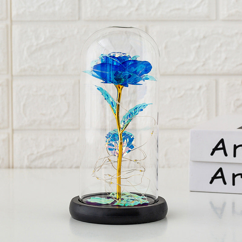 Forever Flower with Colorful 24K Gold Foil Rose