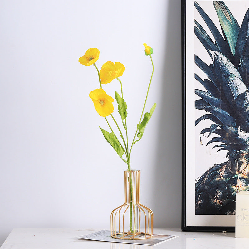 Simple Classy Series - Artificial Silk Rose Bouquet Arrangement For Living Room And Indoor Decoratio