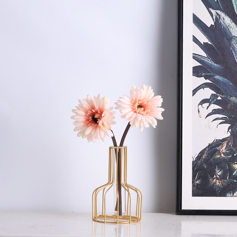 Simple Classy Series - Artificial Silk Rose Bouquet Arrangement For Living Room And Indoor Decoratio