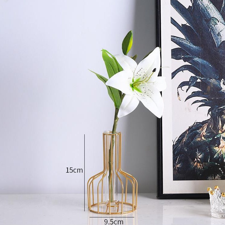 Simple Classy Series - Artificial Silk Rose Bouquet Arrangement For Living Room And Indoor Decoratio