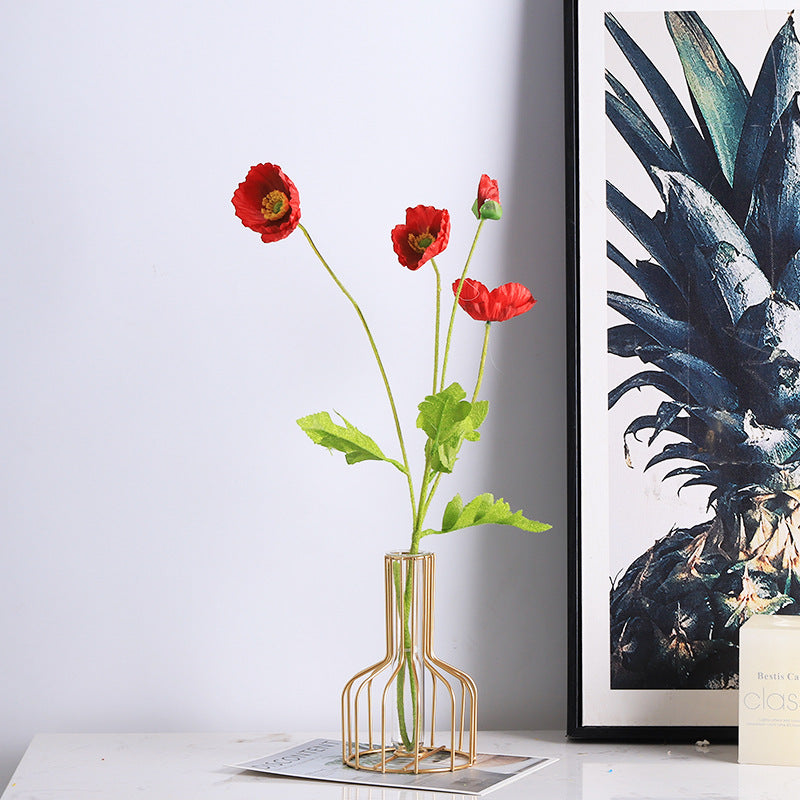 Simple Classy Series - Artificial Silk Rose Bouquet Arrangement For Living Room And Indoor Decoratio