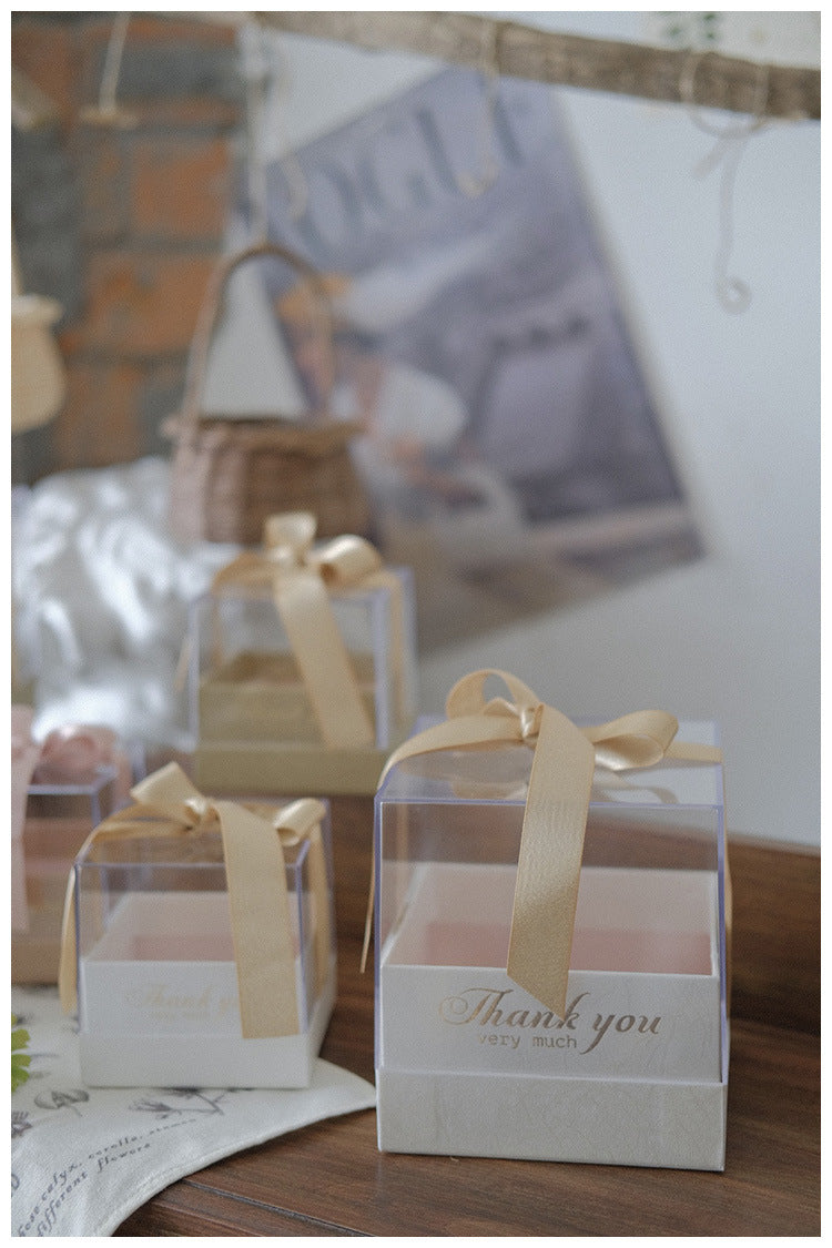 Square Acrylic Transparent Gift Box For DIY Preserved Flower