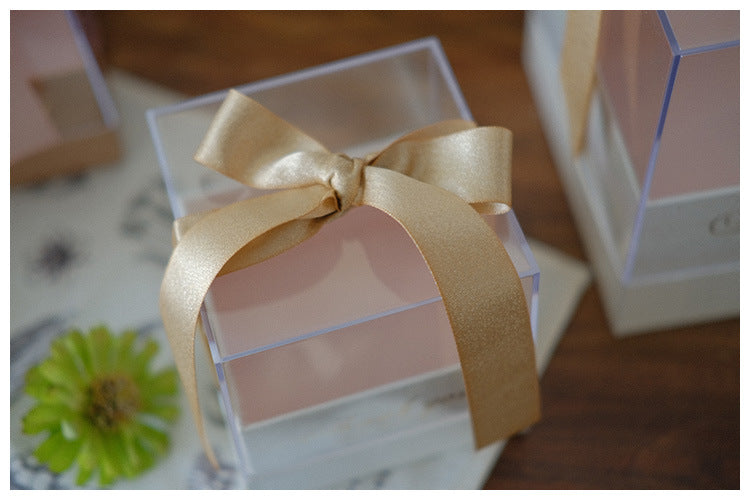Square Acrylic Transparent Gift Box For DIY Preserved Flower