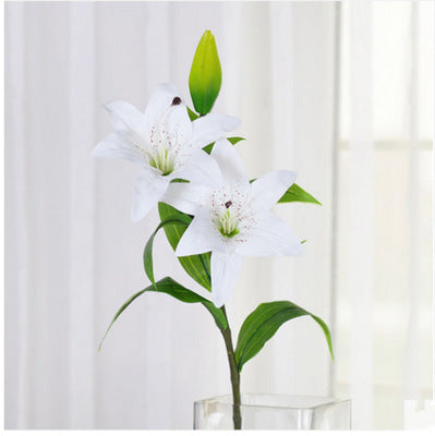 Artificial Lily For Living Room Indoor Decoration And Wedding