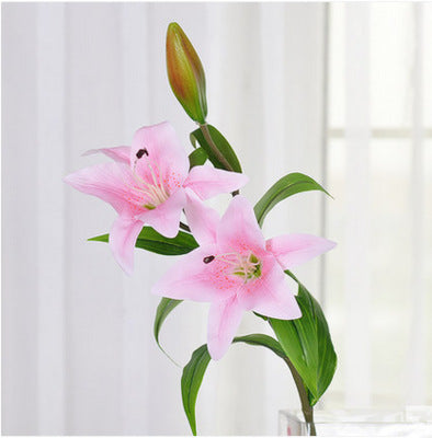 Artificial Lily For Living Room Indoor Decoration And Wedding