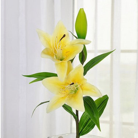 Artificial Lily For Living Room Indoor Decoration And Wedding