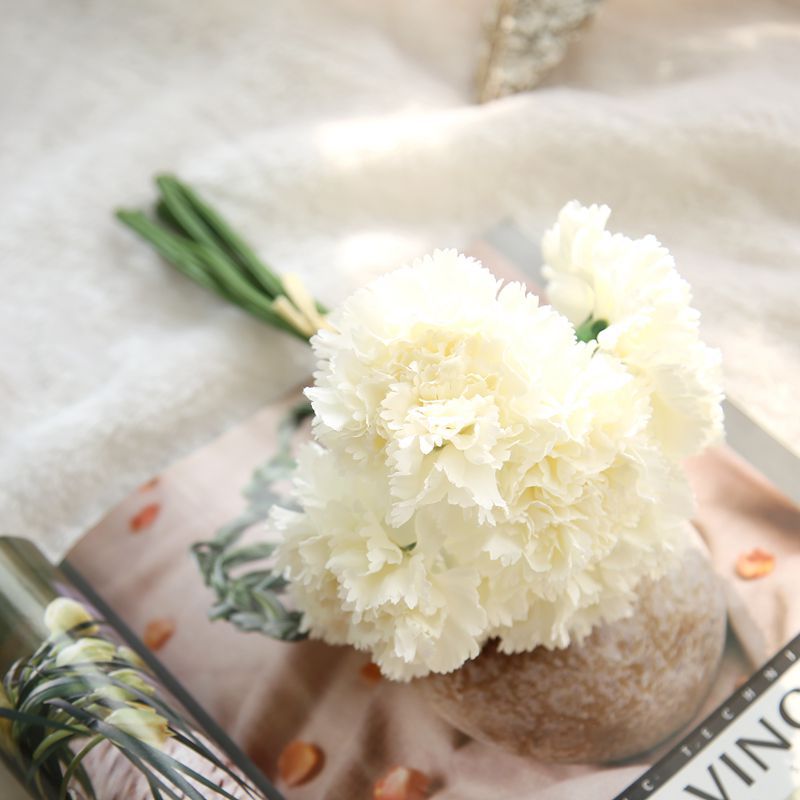 Artificial Carnation Bouquet For Living Room Indoor Decoration And Wedding