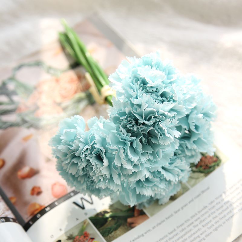 Artificial Carnation Bouquet For Living Room Indoor Decoration And Wedding