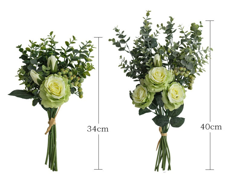 Rose Canvas Series - Artificial Silk Rose For Living Room And Indoor Decoration