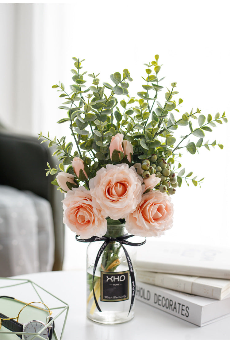 Rose Canvas Series - Artificial Silk Rose For Living Room And Indoor Decoration