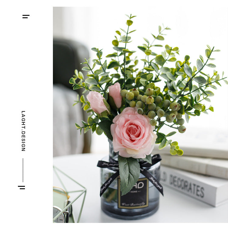 Rose Canvas Series - Artificial Silk Rose For Living Room And Indoor Decoration