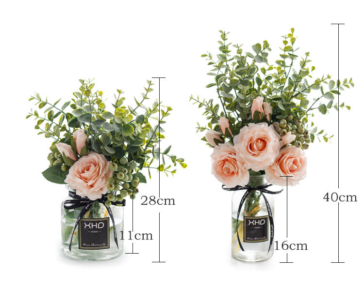 Rose Canvas Series - Artificial Silk Rose For Living Room And Indoor Decoration