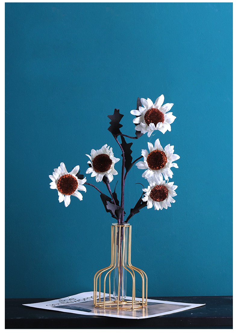 Simple Classy Series - Artificial Silk Rose Bouquet Arrangement For Living Room And Indoor Decoration