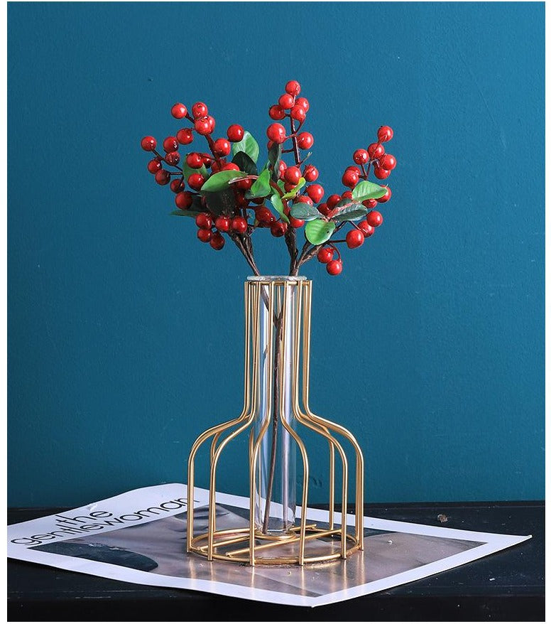 Simple Classy Series - Artificial Silk Rose Bouquet Arrangement For Living Room And Indoor Decoration