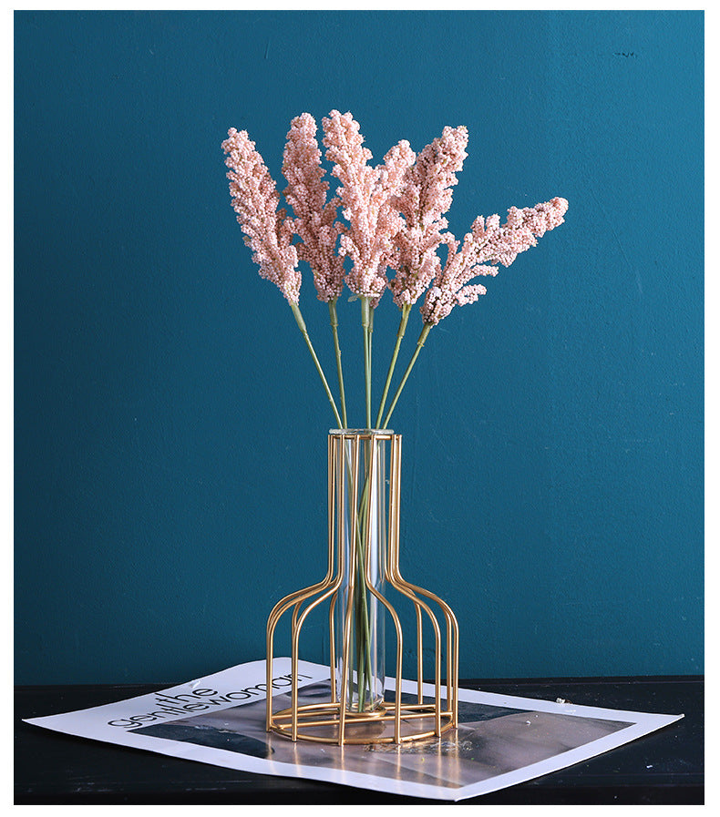Simple Classy Series - Artificial Silk Rose Bouquet Arrangement For Living Room And Indoor Decoration