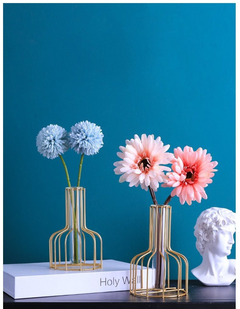 Simple Classy Series - Artificial Silk Rose Bouquet Arrangement For Living Room And Indoor Decoration