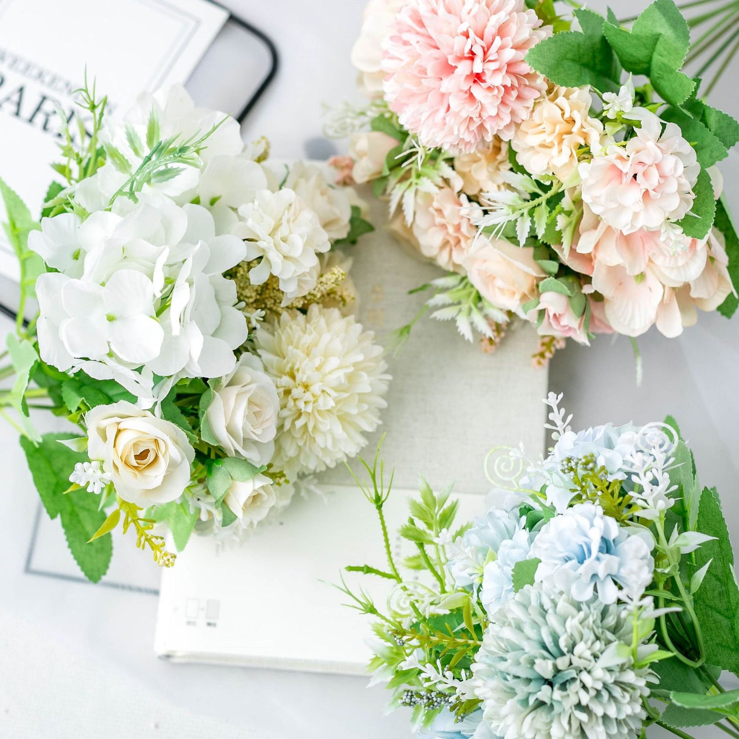 Artificial Silk Flowers Peony Bouquet Arrangement For Living Room Indoor Decoration And Wedding