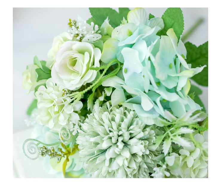 Artificial Silk Flowers Rose Bouquet Arrangement For Living Room Indoor Decoration And Wedding