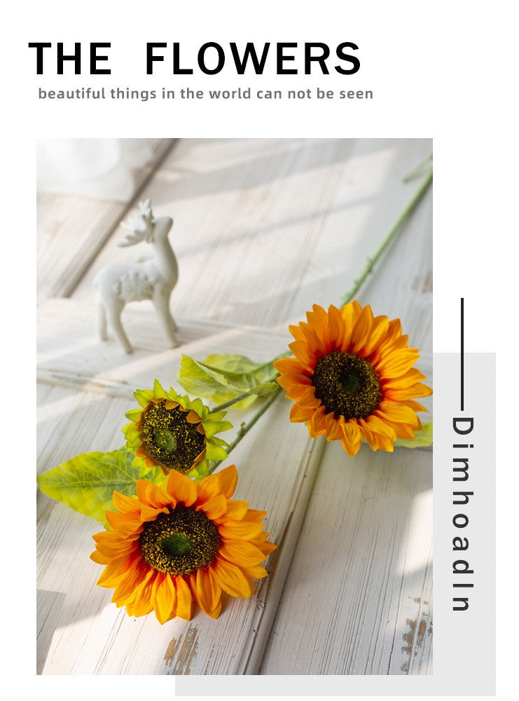 Artificial Sunflower For Living Room Indoor Decoration