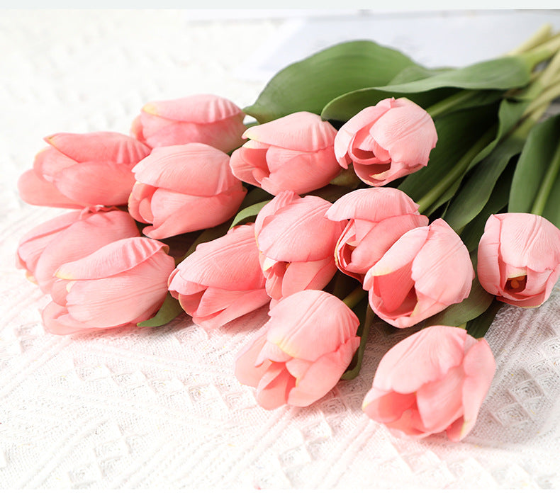 Real Touch Artificial Tulip For Living Room Indoor Decoration And Wedding