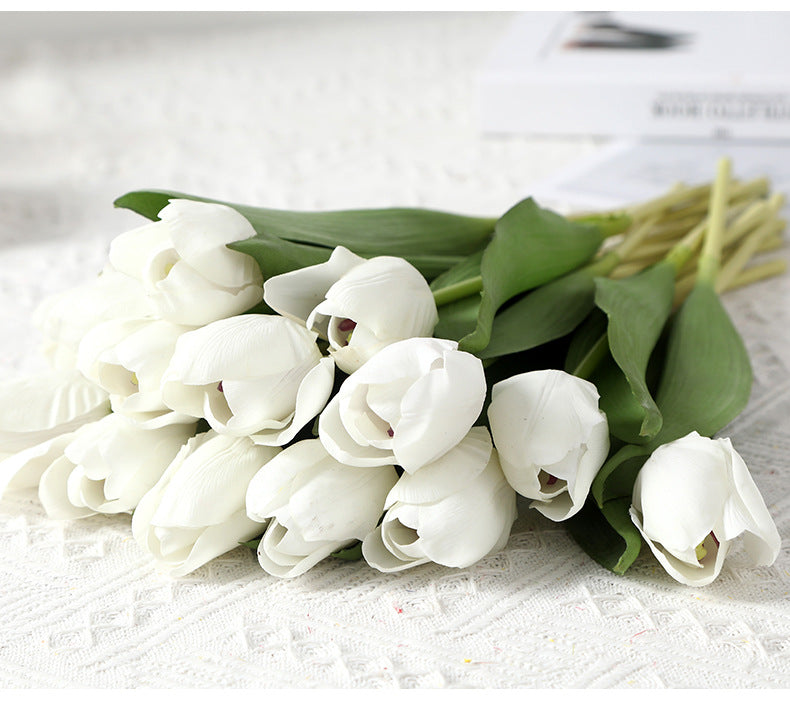 Real Touch Artificial Tulip For Living Room Indoor Decoration And Wedding