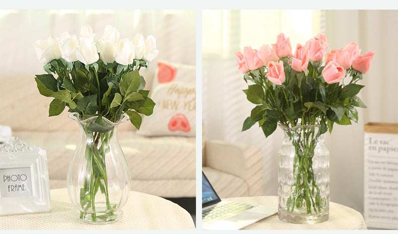 Real Touch Artificial Rose Bud For Living Room Indoor Decoration And Wedding