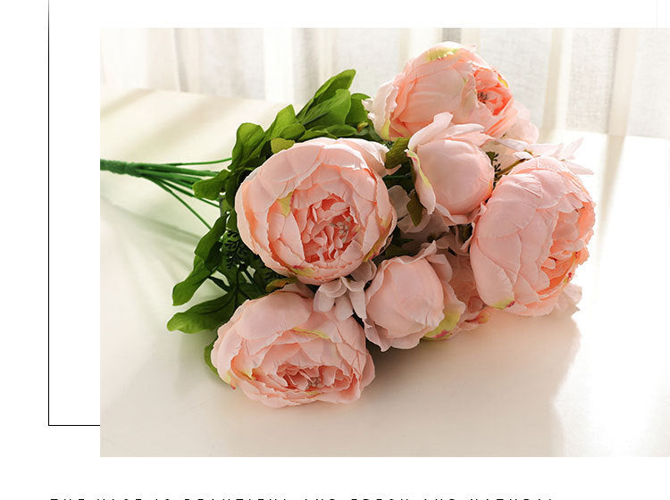 Artificial Peony For Living Room Indoor Decoration And Wedding