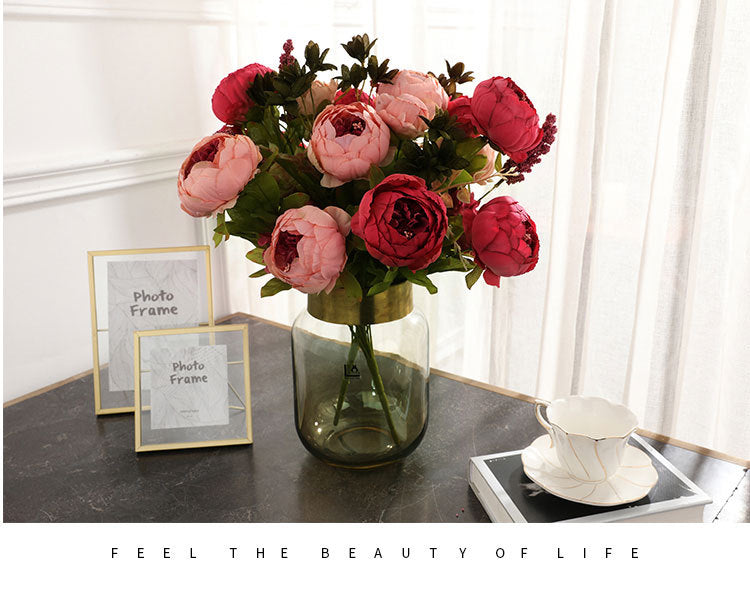 Artificial Peony For Living Room Indoor Decoration And Wedding