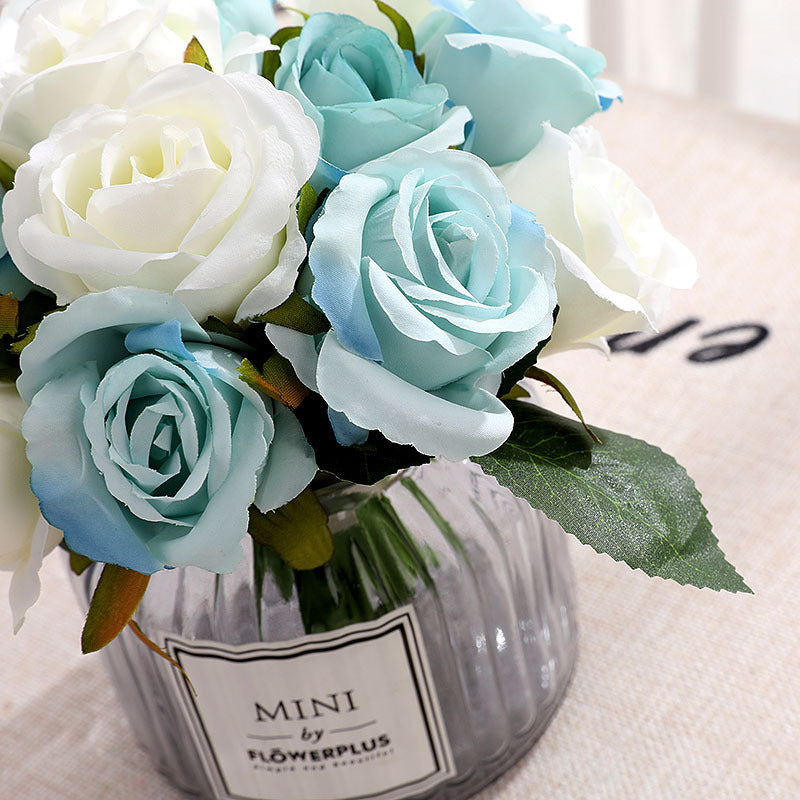 Artificial Rose Bouquet For Living Room Indoor Decoration And Wedding
