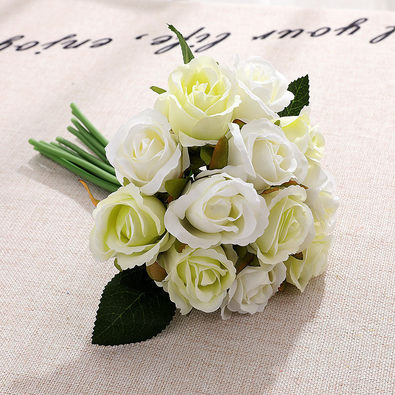 Artificial Rose Bouquet For Living Room Indoor Decoration And Wedding