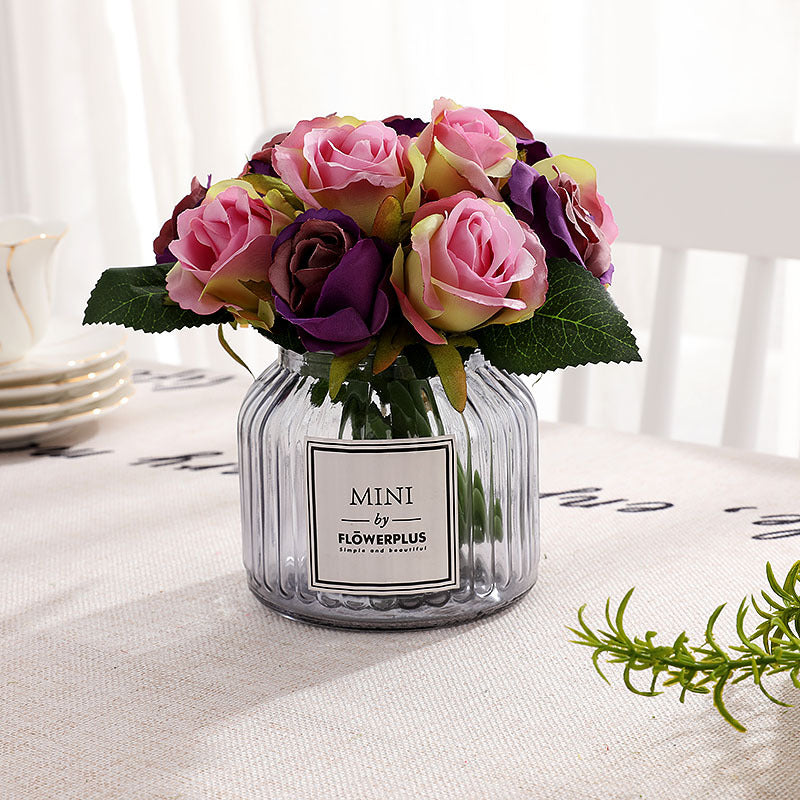 Artificial Rose Bouquet For Living Room Indoor Decoration And Wedding