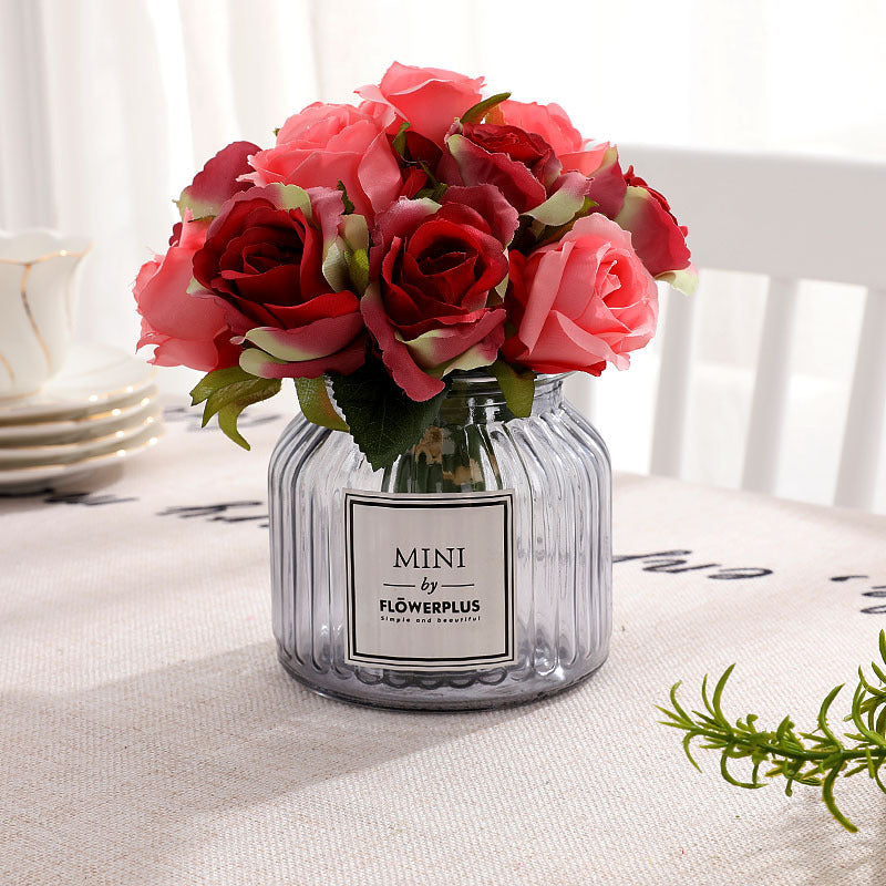 Artificial Rose Bouquet For Living Room Indoor Decoration And Wedding