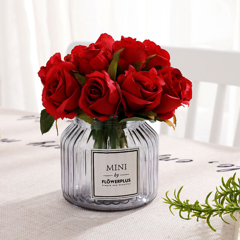 Artificial Rose Bouquet For Living Room Indoor Decoration And Wedding