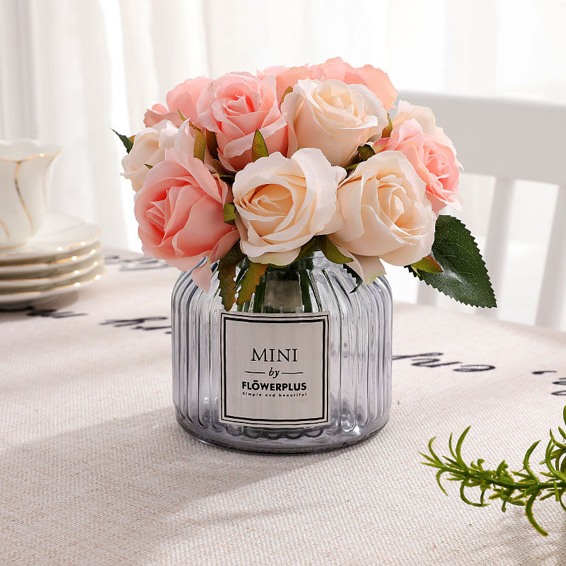 Artificial Rose Bouquet For Living Room Indoor Decoration And Wedding